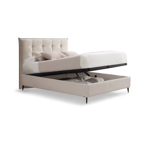 Cama Padua con canapé con patas a medida