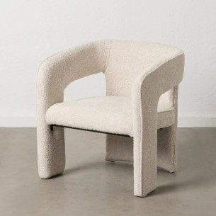Sillón bouclé beige