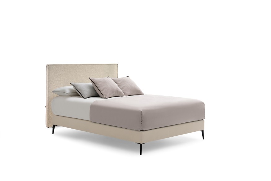 Cama Genova con base tapizada a medida