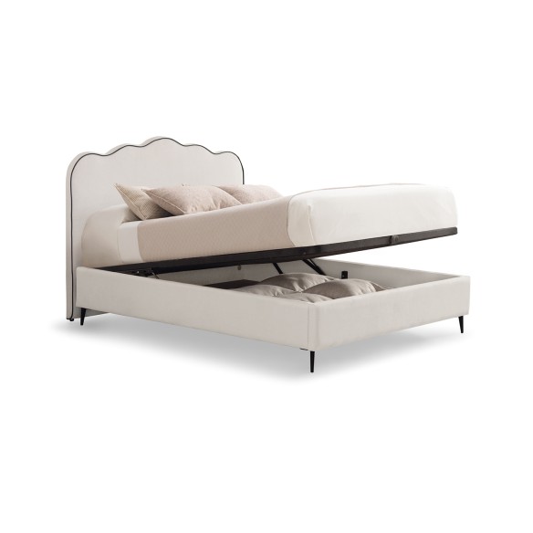 Cama Andros con canapé con patas a medida