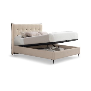 Cama Egos con canapé con patas a medida