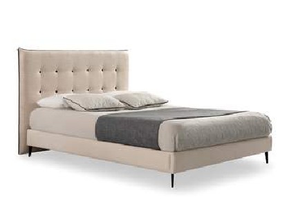 Cama Egos con base tapizada a medida