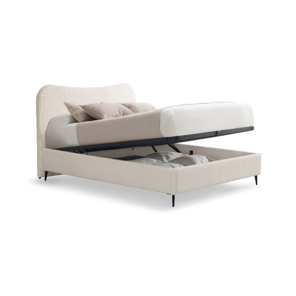 Cama Naxos con canapé con patas a medida