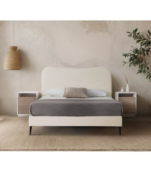 Cama Naxos con canapé con patas a medida