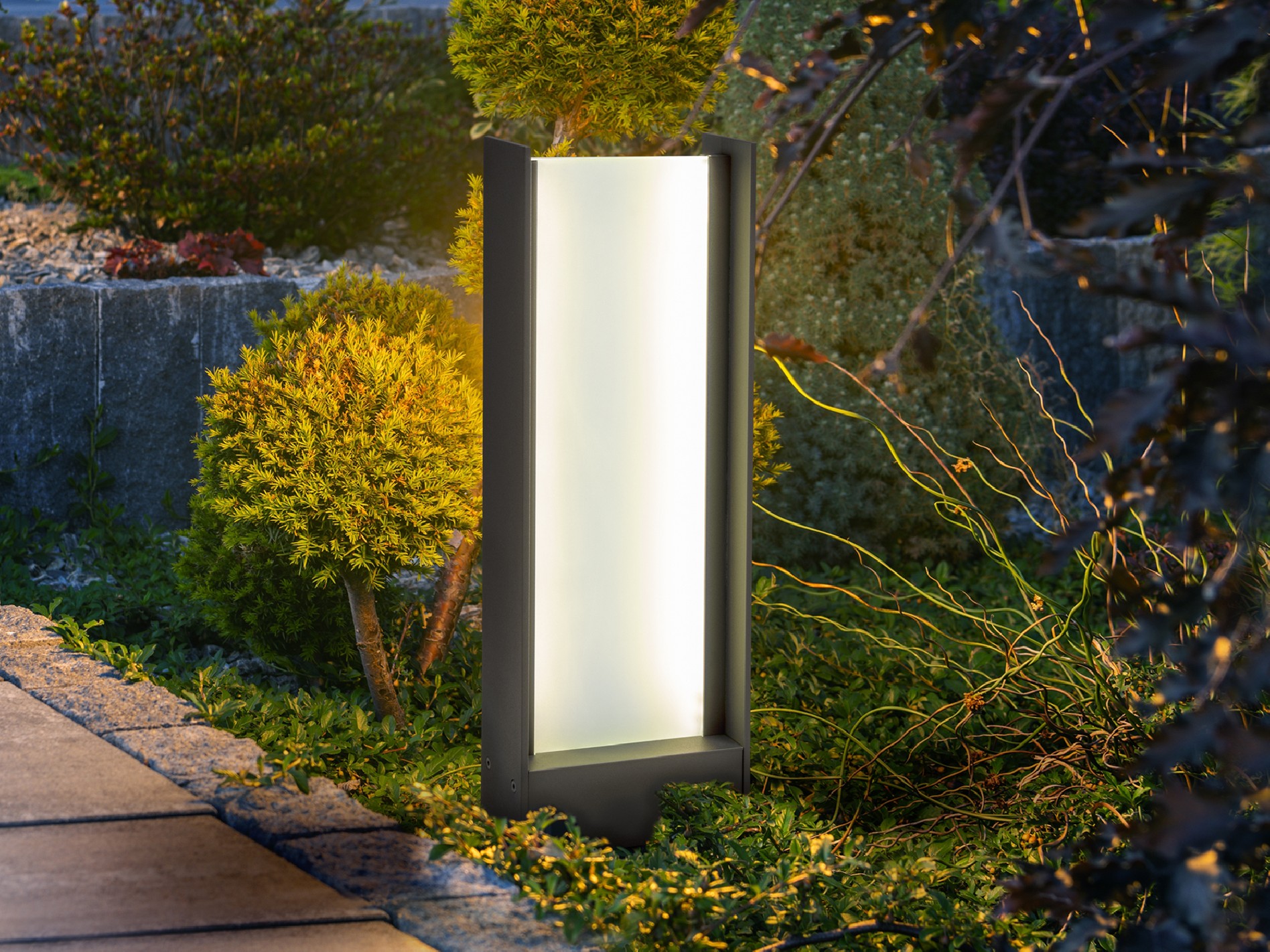 MATIA- BALIZA EXTERIOR GRIS H50 IP65