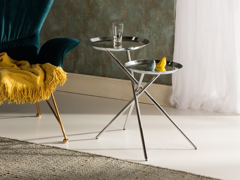 MESA AUX.·DUETO· REDONDA