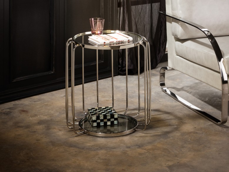·HADAS· SIDE TABLE, STEEL Ø50
