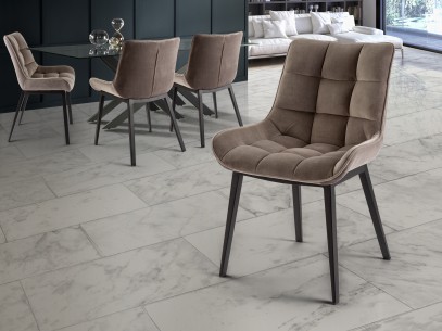 ·DEVANY· ARMCHAIR, BLACK/STONE