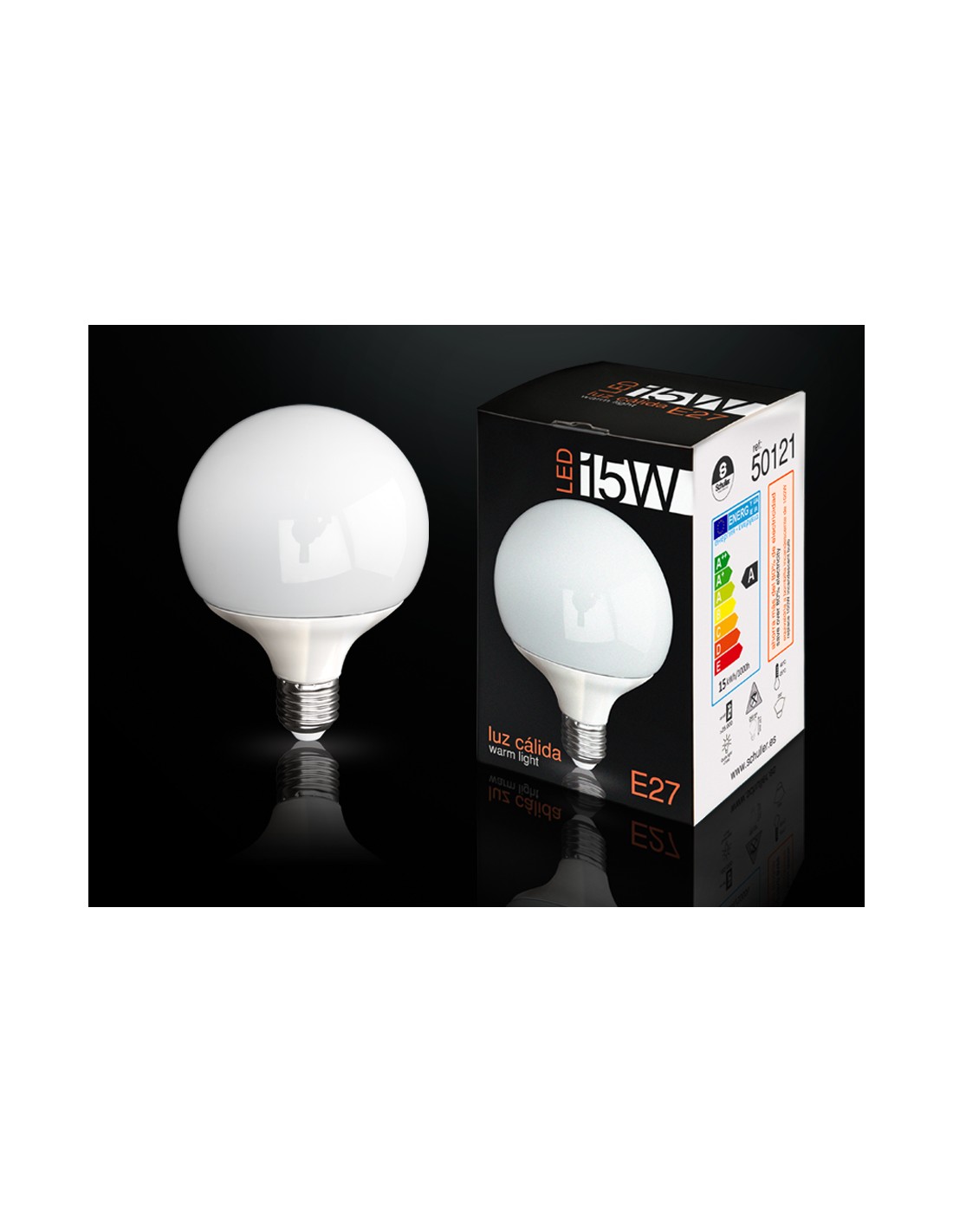 BOMB.LED GLOBO 3000K 15W E27