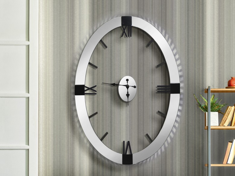 ·TIMES· OVAL WALL CLOCK