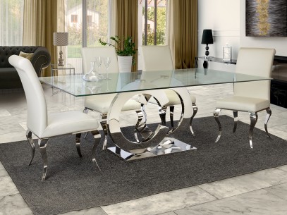 ·CASANDRA· DINING TABLE, STEEL