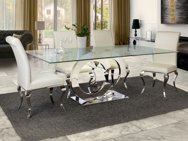 ·CASANDRA· DINING TABLE, STEEL