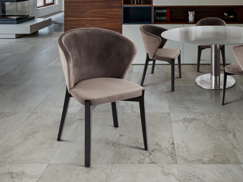 ·AZURA· ARMCHAIR, BLACK/STONE