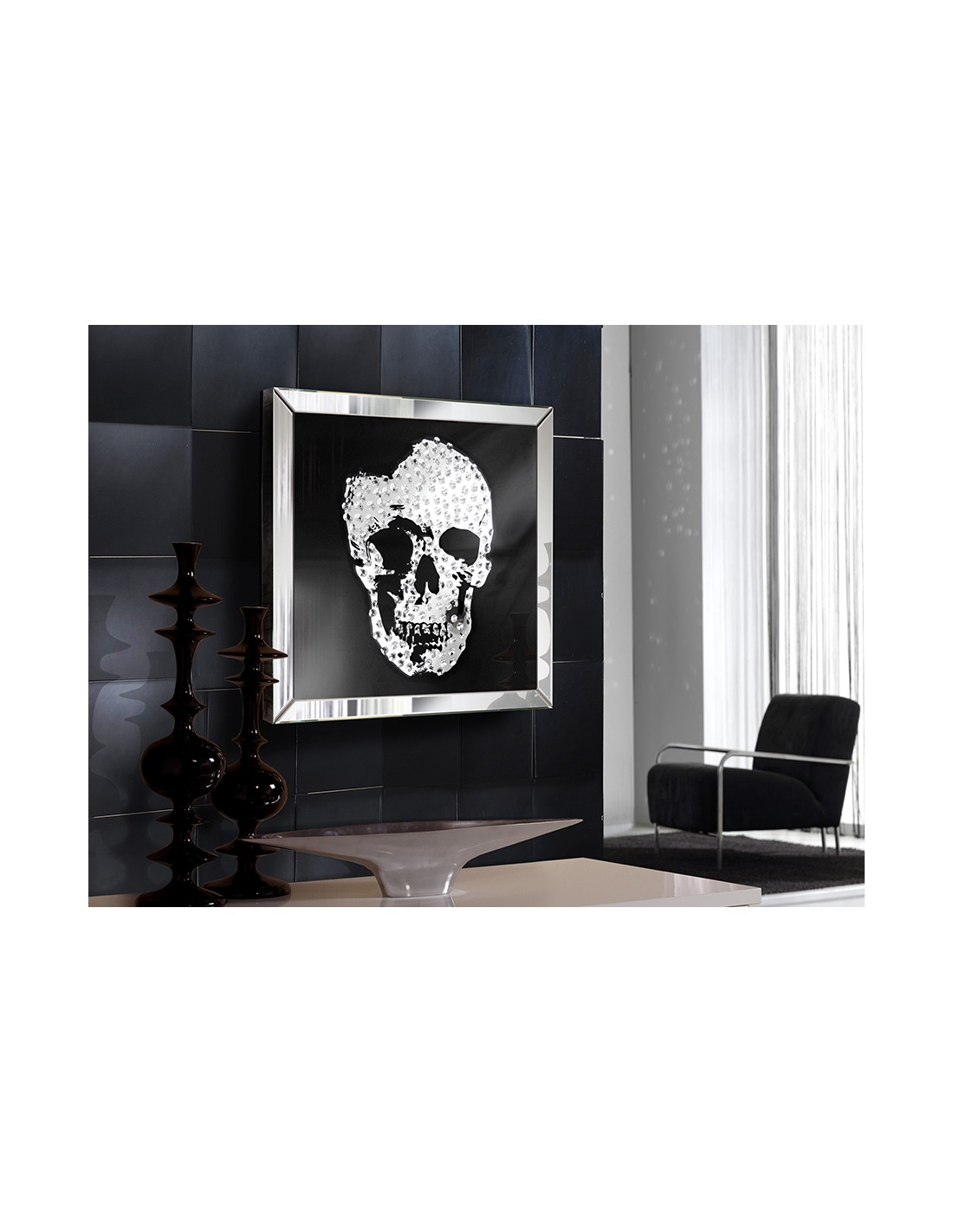 ·SKULL· MIRROR SHOWCASE, 60x60