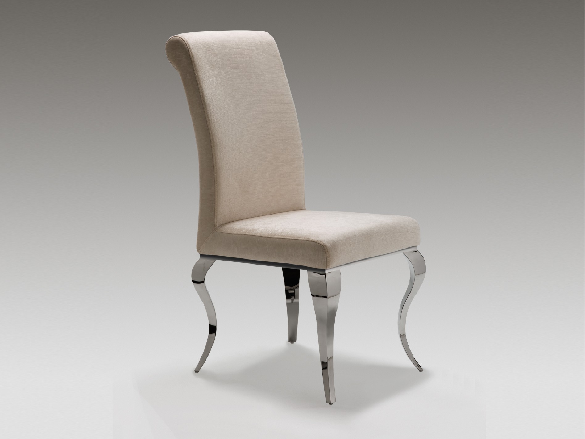 SILLA ·BARROQUE· ACERO BEIGE