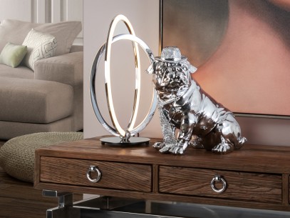 ·BULL DOG· CHROME FIGURE, SMALL SIZE