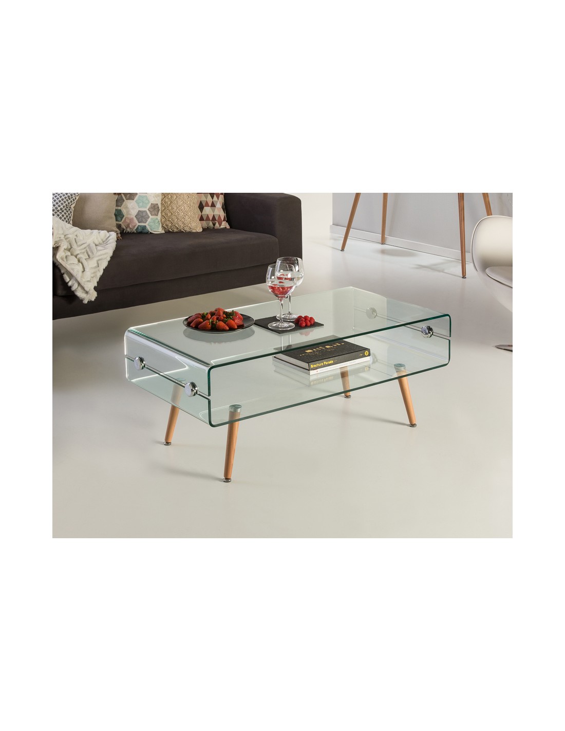 MESA CENTRO·GLASS II·PATA HAYA