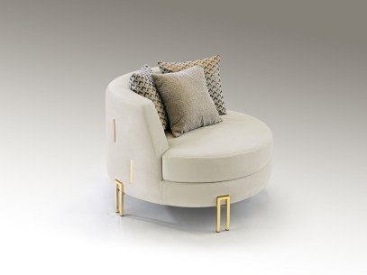 ·VIENA· ARMCHAIR 1S, WHITE-GOLD