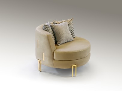 ·VIENA· ARMCHAIR 1S, BEIGE-GOLD