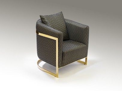 ·BERLIN· ARMCHAIR 1S, GRAPHICS-GOLD