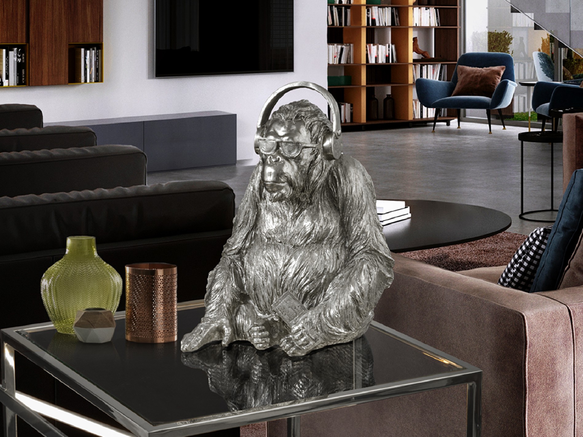 ·ORANGUTAN MUSIC· FIGURE, SILVER