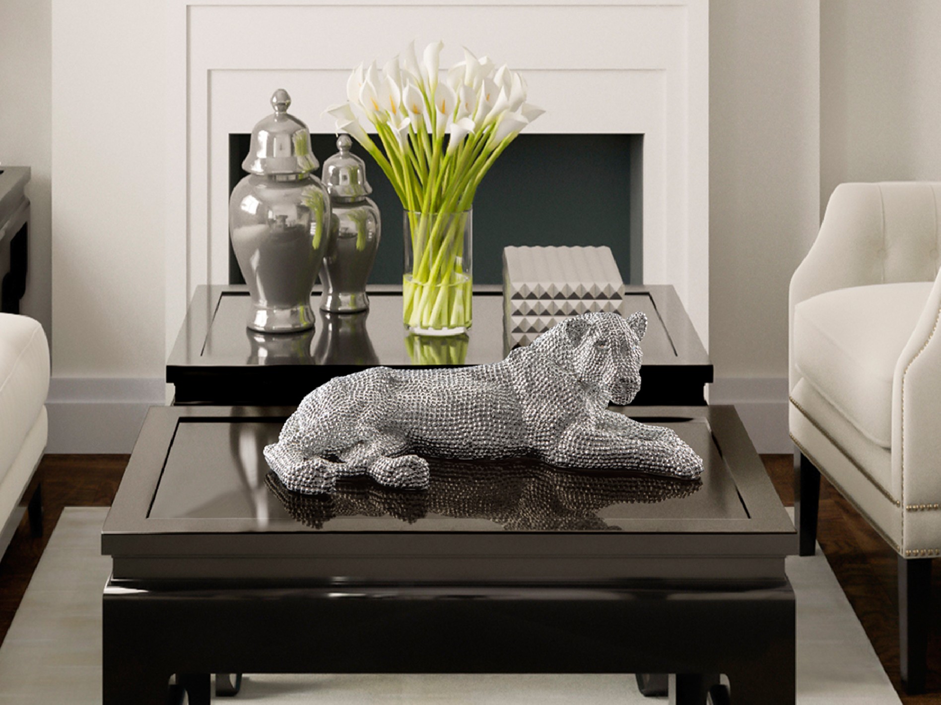 ·LEONA· SMALL FIGURE, SILVER