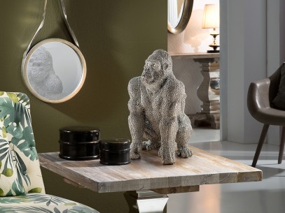 ·GORILA· SMALL FIGURE, SILVER