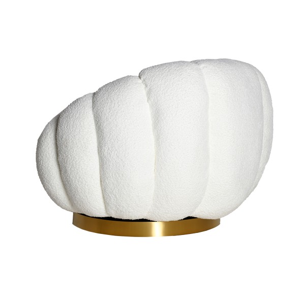 SILLÓN GIRATORIO BOUCLÉ CREST