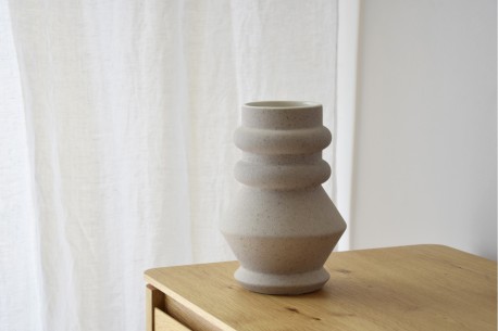 Jarrón cerámica terracota mate