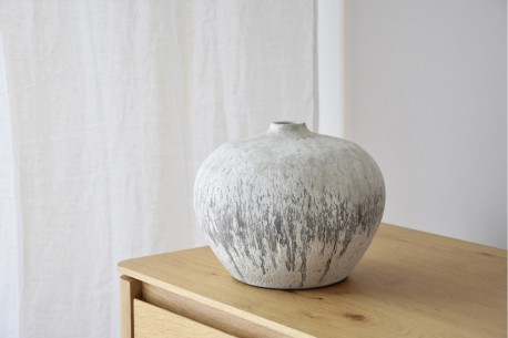 Jarrón cerámica bajo LU