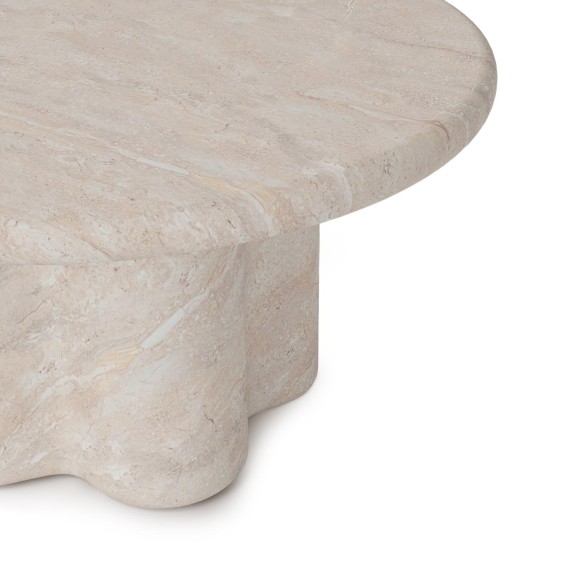 Mesa centro efecto travertino Giulia