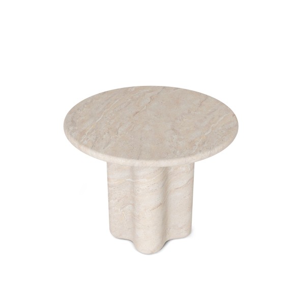 Mesa auxiliar efecto travertino Chiara