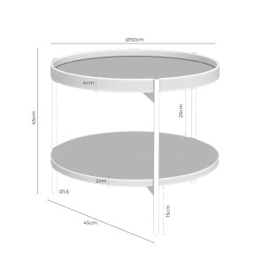 Mesa de centro negro Enzo 2