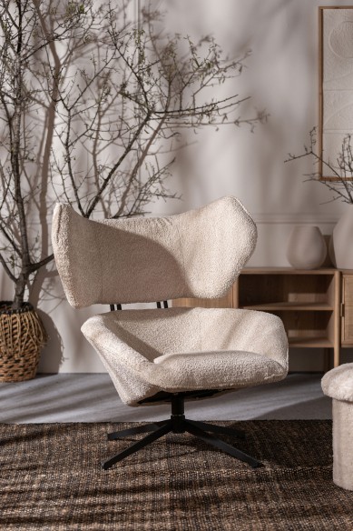 SILLÓN GIRATORIO BOUCLÉ PRIVAS