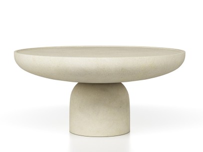 Mesa de centro redonda microcemento alta Nika