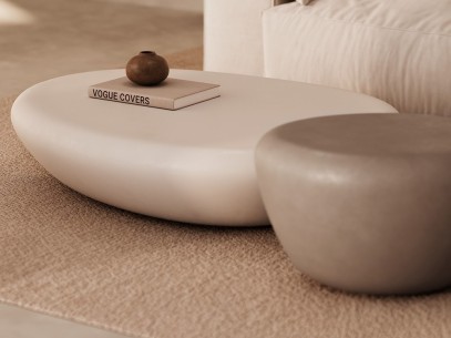 Mesa de centro microcemento baja Tana 2