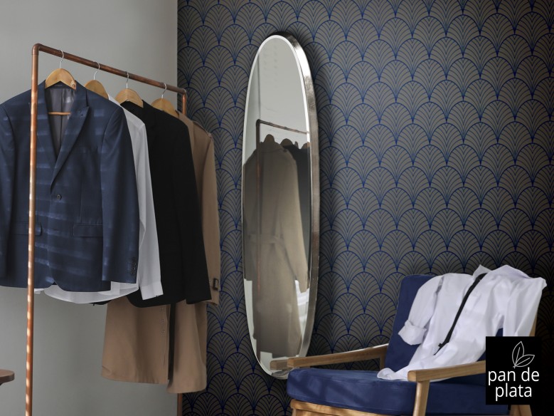 ARIES-ESPEJO OVAL136X36 PLATA