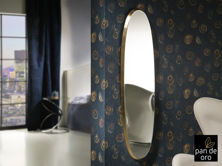 ARIES-ESPEJO OVAL136X36 ORO