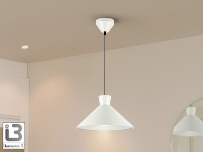 I3-CONO- LAMP 1L. MATTE PEARL