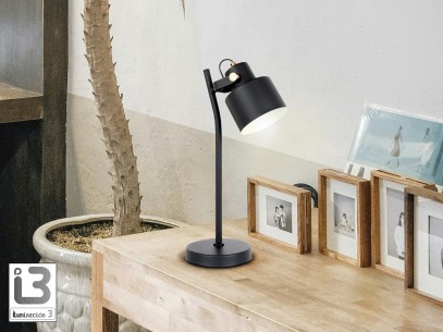 I3 - ERIKA - TABLE LAMP 1L. BLACK-COPPE