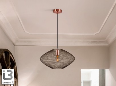 I3 - MELANY - LAMP 1L BLACK-COPPER