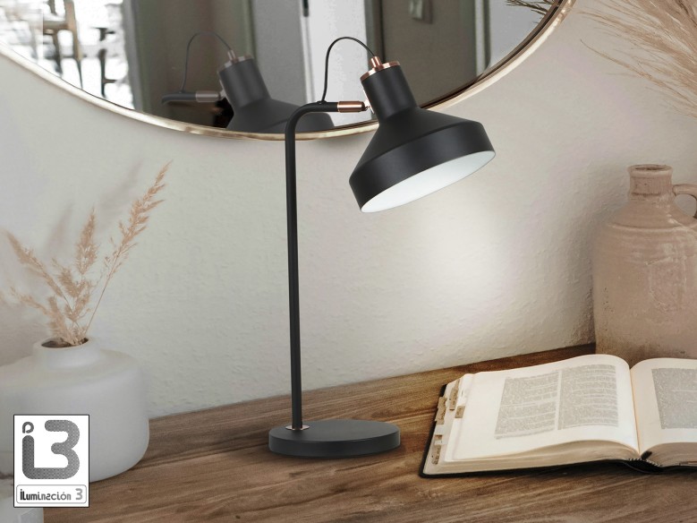 I3 - IRIAS - TABLE LAMP 1L. BLACK-COPPE