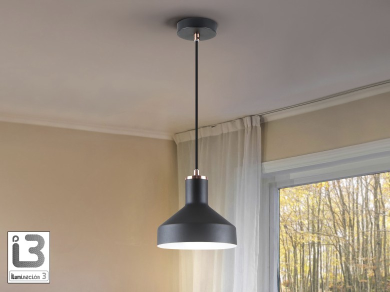 I3 - IRIAS - LAMP 1L BLACK-COPPER