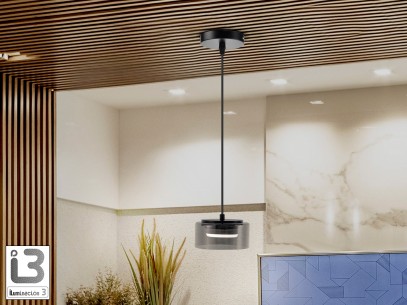 I3 - OLAIA - LAMP 1L BLACK SMOKY