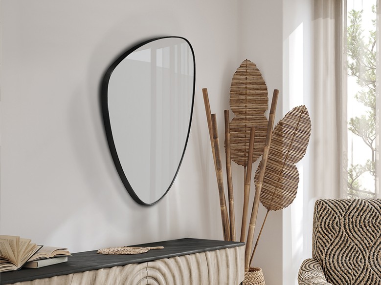 ORIO-ESPEJO TRIANG 84X55 NEGRO