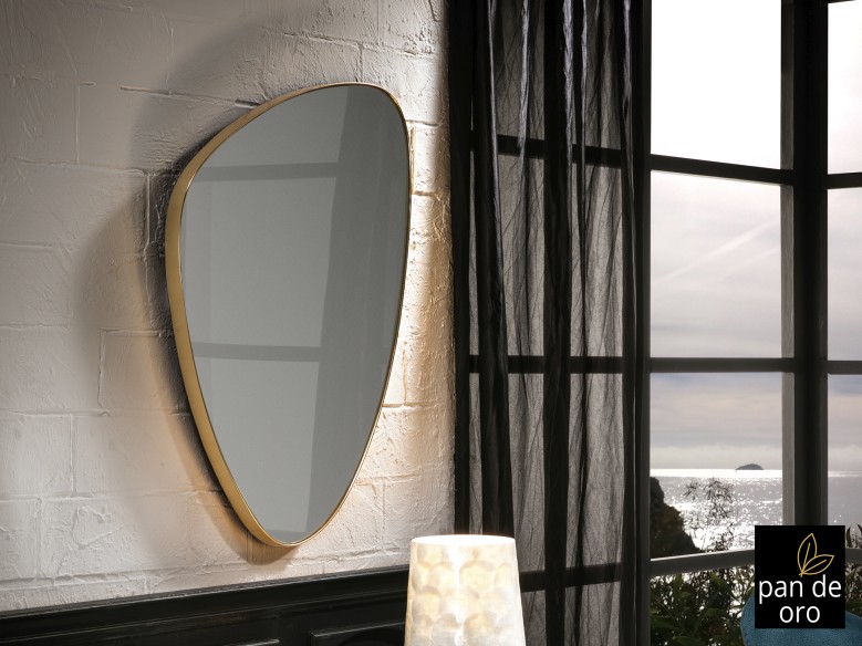 ORIO-ESPEJO TRIANG.ORO 84X55