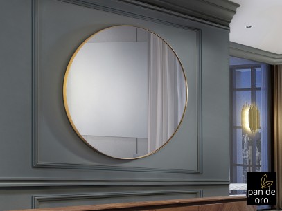 ORIO-ESPEJO REDONDO Ø120 ORO