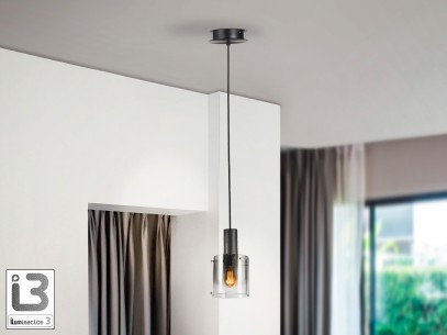 I3 - VENIZE - LAMP 1L BLACK-SMOKE