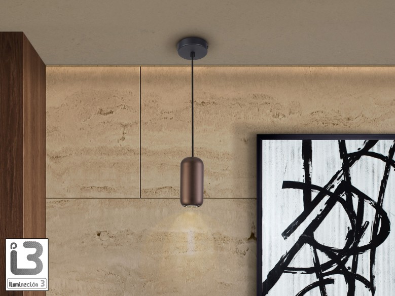 I3 - NIMES - LAMP 1L BLACK-BROWN