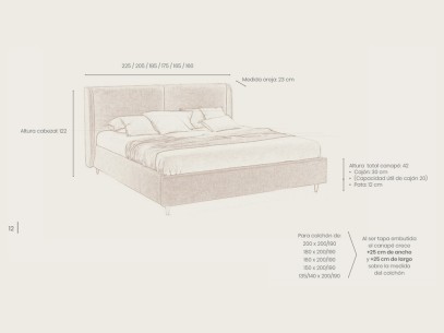 Cama Lamm con botones 2